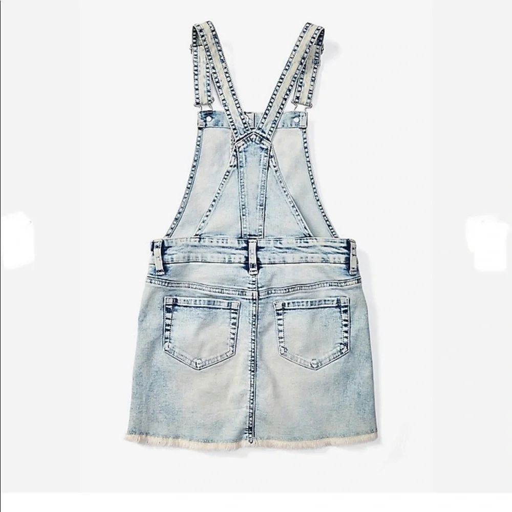 Acid Wash Button Up Skirtall - Picture 2 of 15